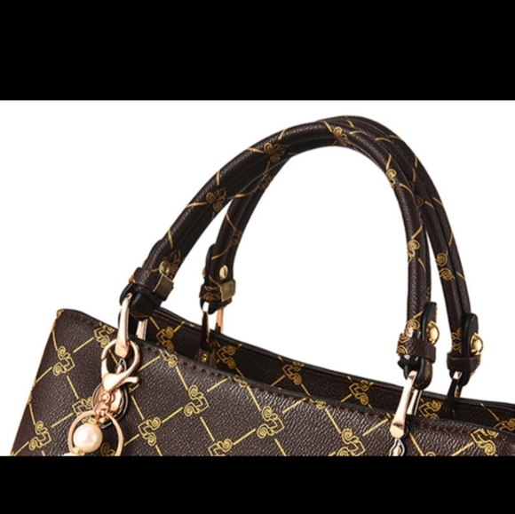 Beautiful design leather 2 in 1 tote bag - Picture 4 of 5